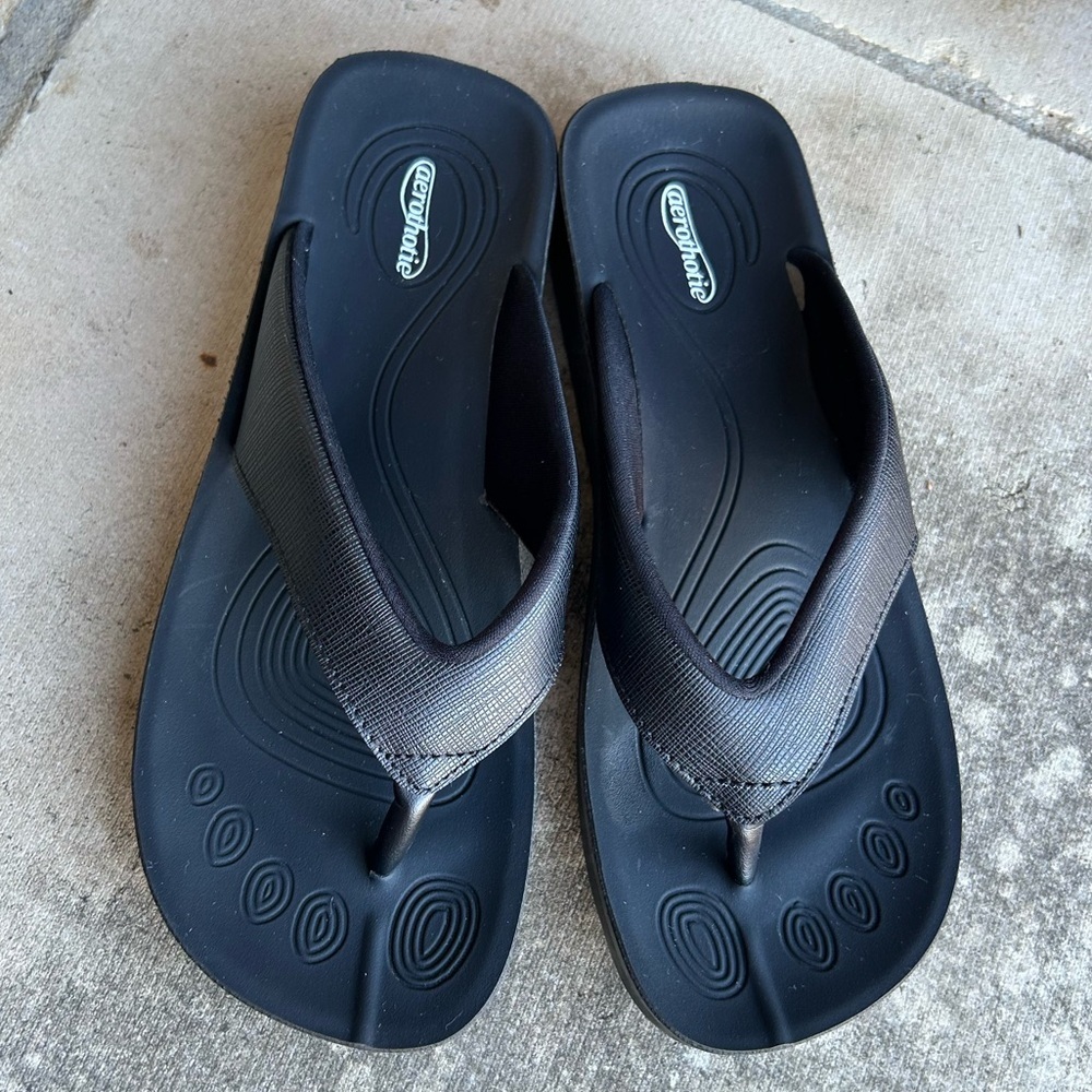 Aerothotic Fallon Arch Support Flip Flops Orthopedic Lightweight Sandal Sz-36  E - Picture 8 of 13